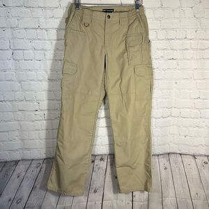 5.11 Tactical Taclite Pro‎ Ripstop Pants Womens 8 Tan 64360 Utility Workwear